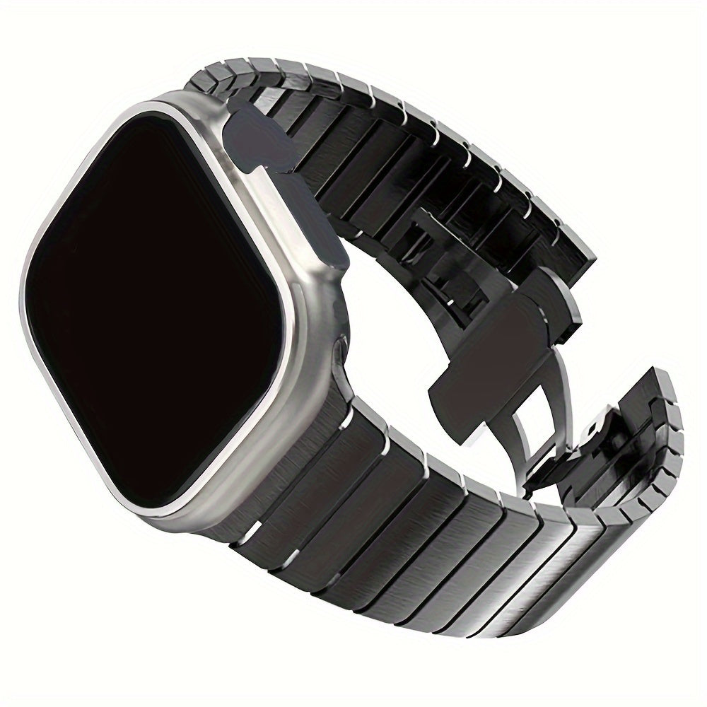 Stainless Steel Smartwatch Band Compatible with 40mm-49mm IWatch for Men Women