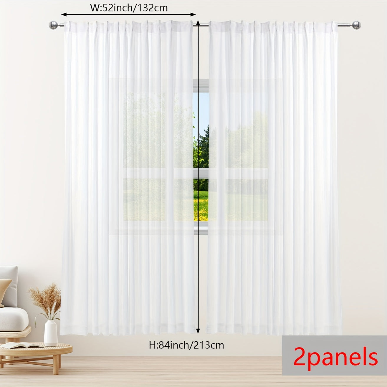 Белая пряжа занавеска - идеальное оконное оформление для балкона, спальни, офиса, кухни, гостиной, кабинета или домашнего декора