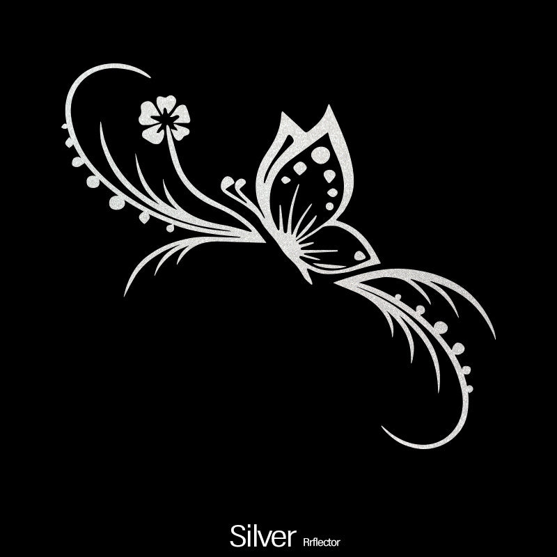 Car Floral Sticker Reflective Vinyl Decal for Cars and Motorcycles