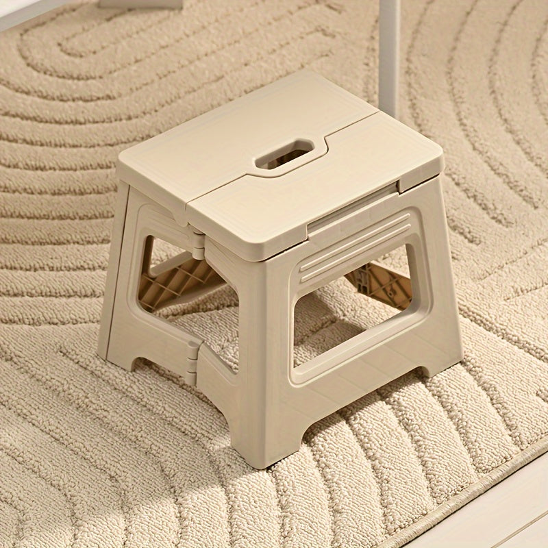 Pink Folding Stool for Children and Adults Compact Indoor Outdoor Non-Slip