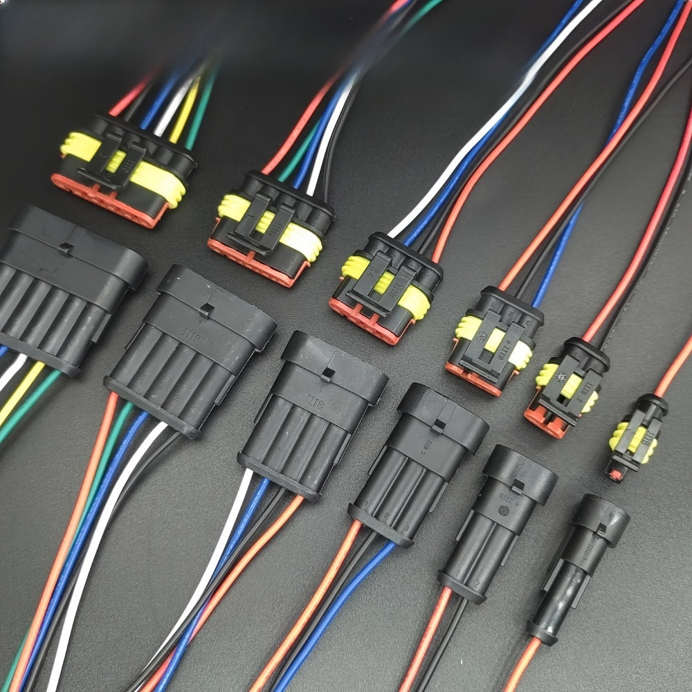Automotive Electrical Wire Connectors Set PE Insulated 1.5 Series 6 Pin Car Cable Harness