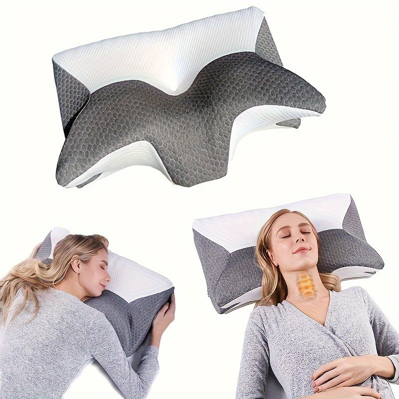Memory Foam Pillow Queen Size Contour Pillow for Neck Shoulder Pain Ergonomic Support