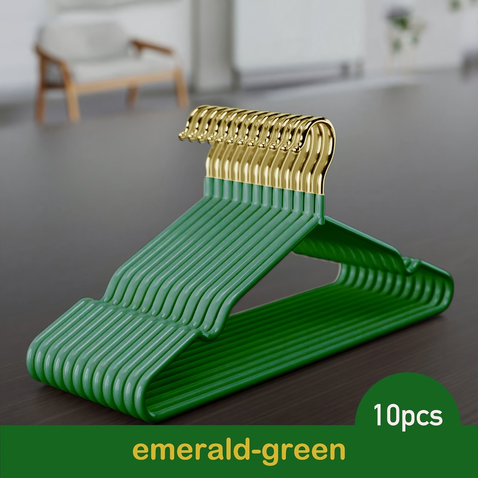 Metal Clothing Hangers Set 10/30 Pack Gold Space Saving Hangers