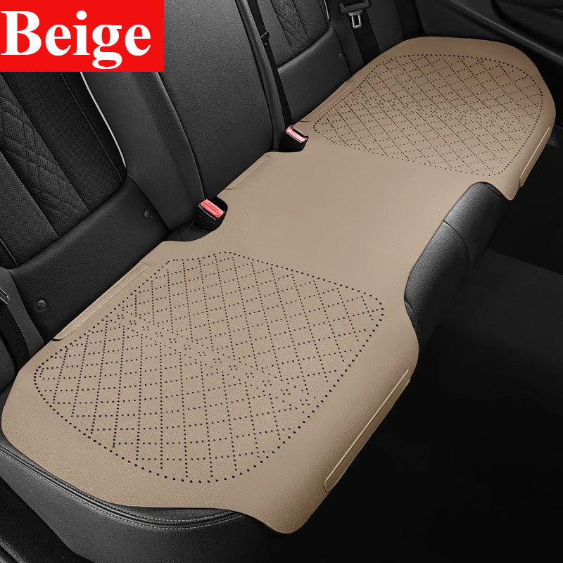 Cojín para asiento de coche de arroz vainilla, de temporada, transpirable, con media cubierta perforada