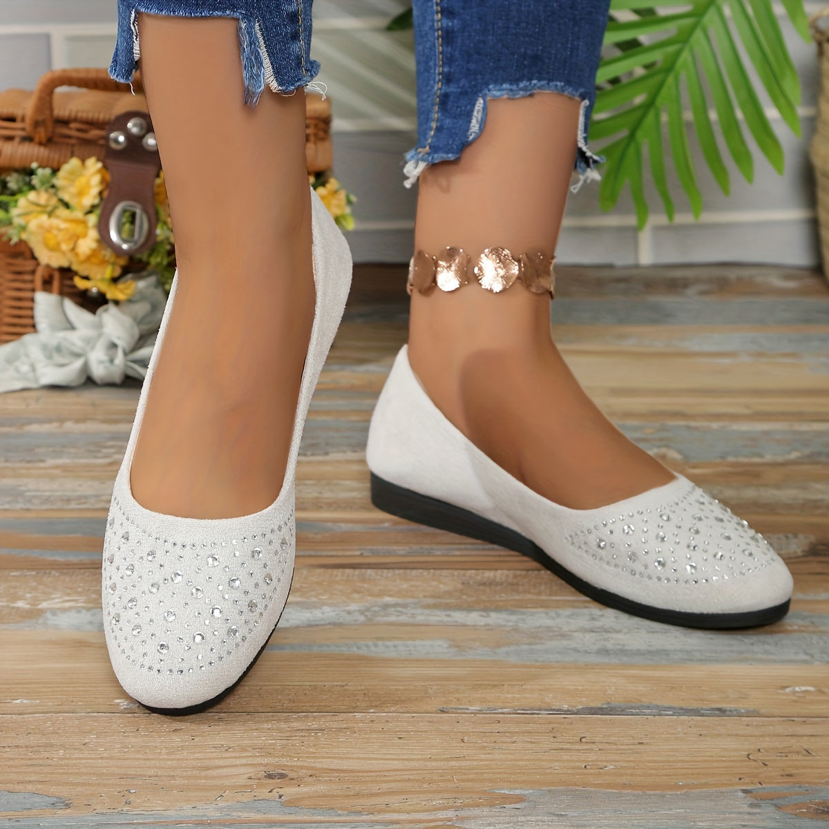 Women's Flat Shoes Leather Comfortable Everyday Wear
