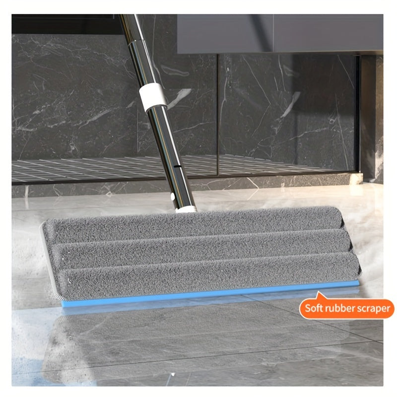 Uy tozalash mopu to'plami, chelak bilan, qo'l bilan yuvishsiz tekis mop, chang olib tashlovchi mop, ho'l va quruq mop, plitka va marmar pollarga mos, tozalash materiallari va asboblari bilan birga.