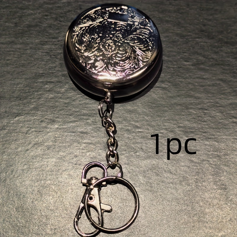 Portable Mini Ashtray with Keychain, Travel Pocket Small Household Gadget