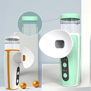 Uniseks portativ USB qayta to'ldiriladigan ko'z bug'lantiruvchi purkagich sovuq issiq namlantiruvchi