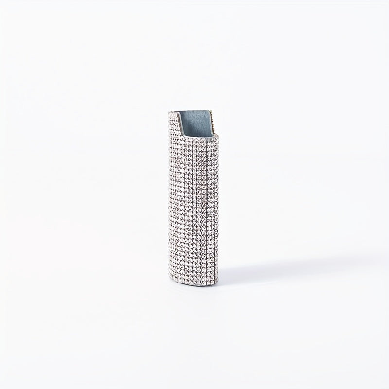 Men's Diamond Metal Lighter Case Stylish Durable Gift Accessory