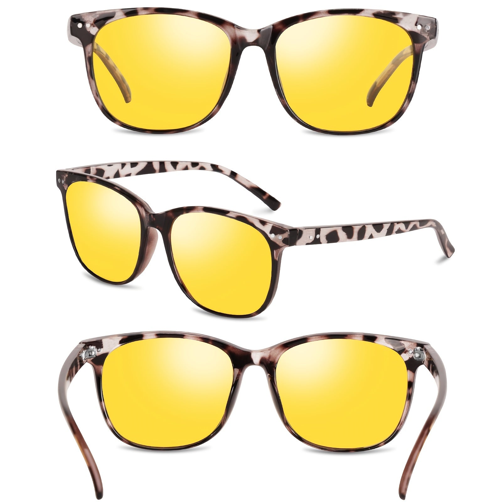 Очки для ночного вождения для мужчин и женщин с поляризацией, снижающие блики, ночное видение