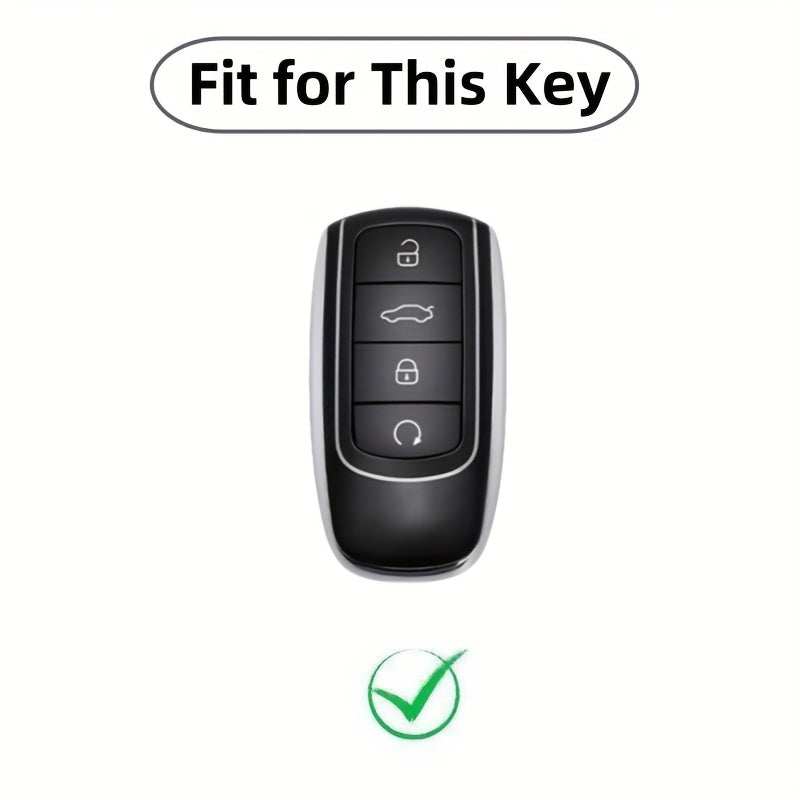 Silicone Car Key Cover for SUV Keyless Remote Protector Keychain