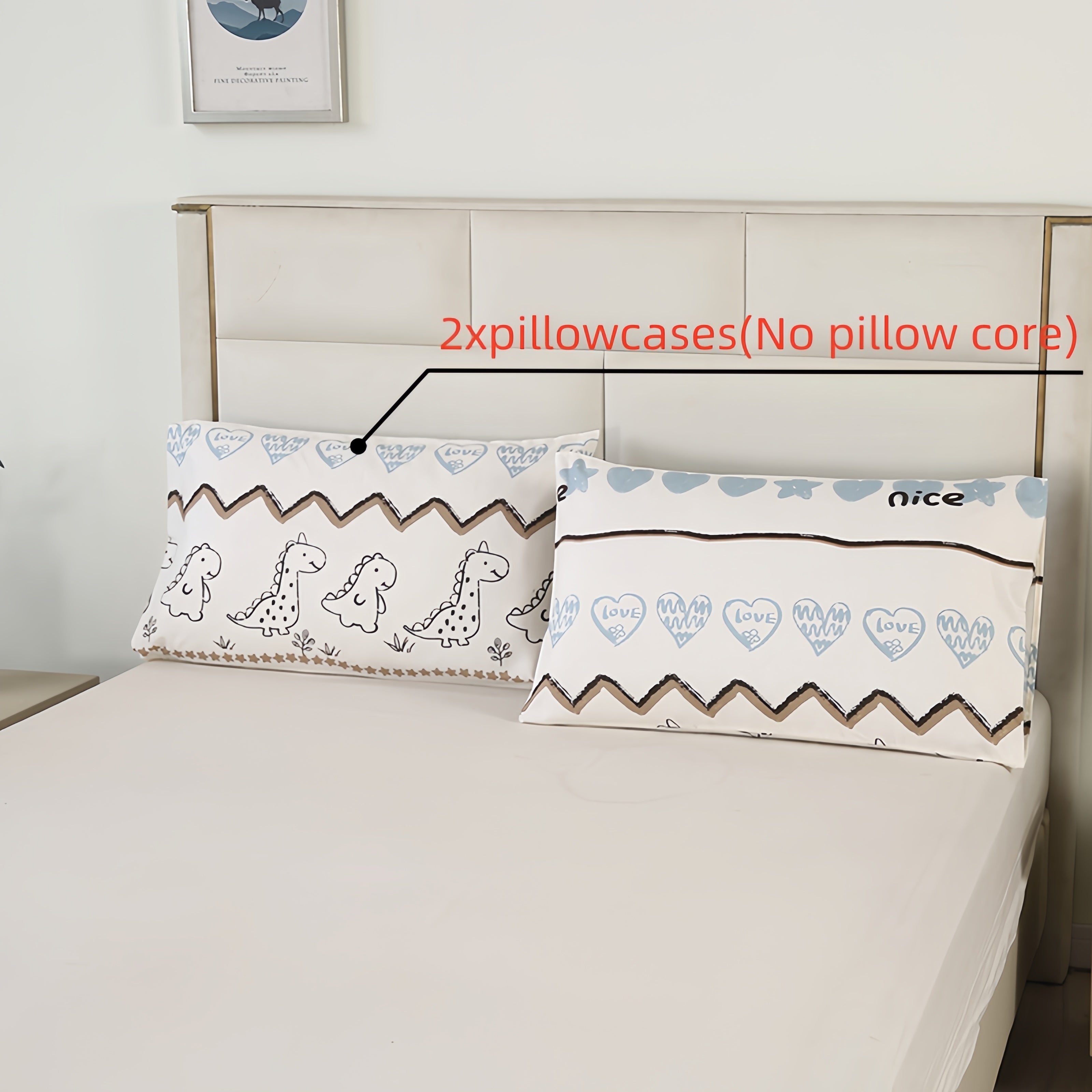 Funda de almohada de jacquard floral de poliéster de 2 unidades, impresión en pantalla plana, ropa de cama suave y de felpa