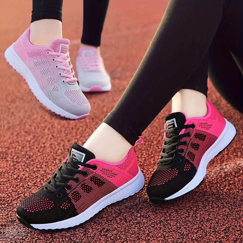 Women's Casual Mesh Sneakers, Lightweight Breathable Running Shoes