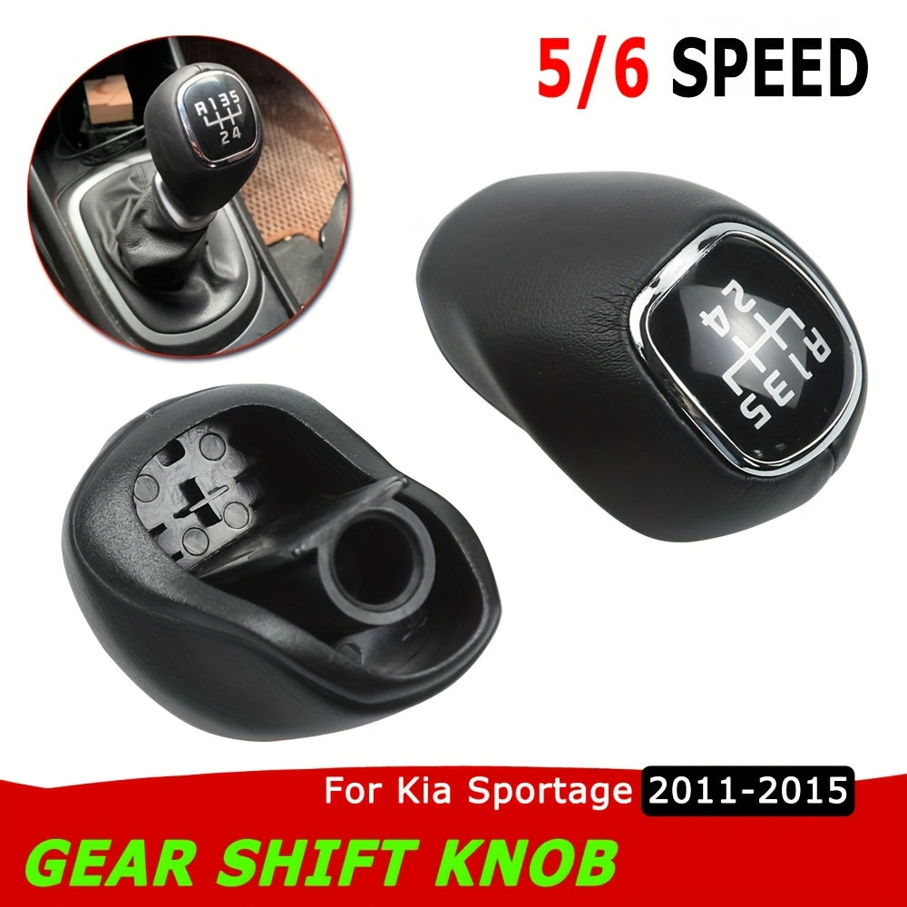Kia Sportage 2011-2015 uchun gear shift knob qora charm o‘rnash uchun