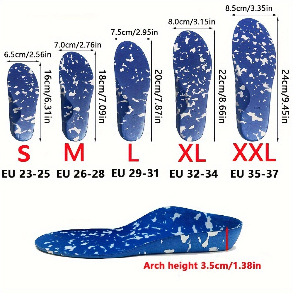 Kids EVA Arch Support Insoles Breathable Non-Slip Cushion Pads