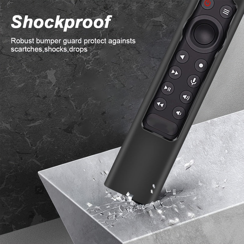 Funda de silicona para control remoto de Android TV, funda protectora a prueba de golpes y anti-caídas