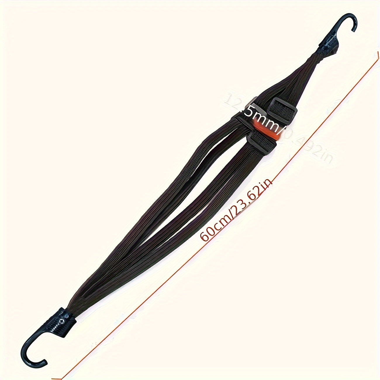 Universal High Elasticity Adjustable Strap with Hook for Helmets and Bikes