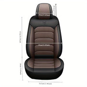 Universal Car Seat Cover Full Coverage All-Season 2.0T Leather Style