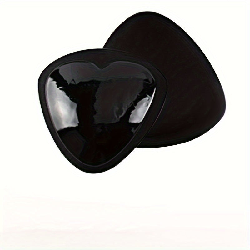 Women's Black Push-Up Triangle Chest Pads Adhesive Stick-On Bra Enhancers