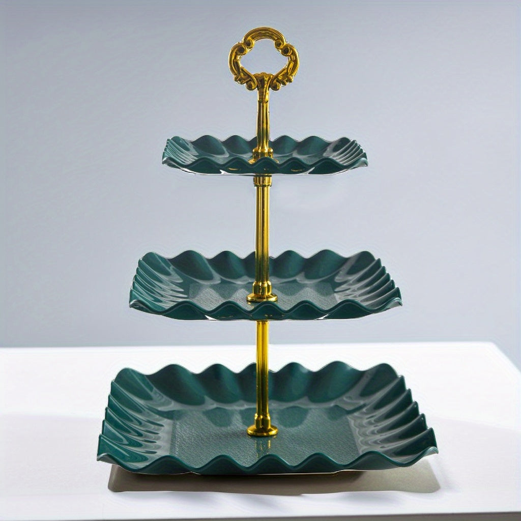 Plastic Dessert Display Tray for Weddings and Parties