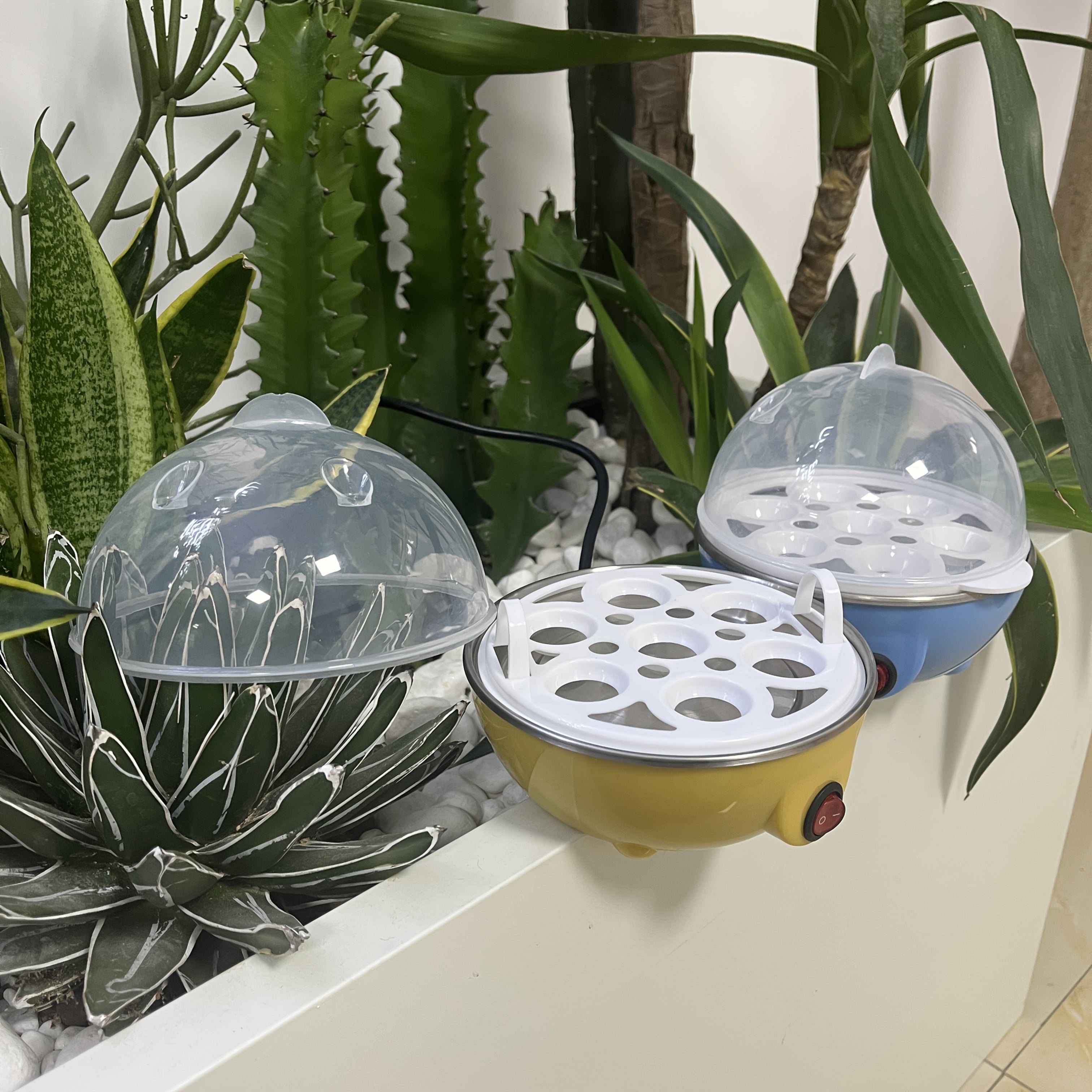 Katta sigimli Evropa uslubidagi qaynash qozoni, shaffof qopqog'i, zanglamaydigan po'latdan tayanch, avtomatik tuxum ushlagichi bilan. Tuxum va sabzavotlarni bug'lash uchun ideal, foydali nonushta uchun mukammal. Ajoyib sifatida