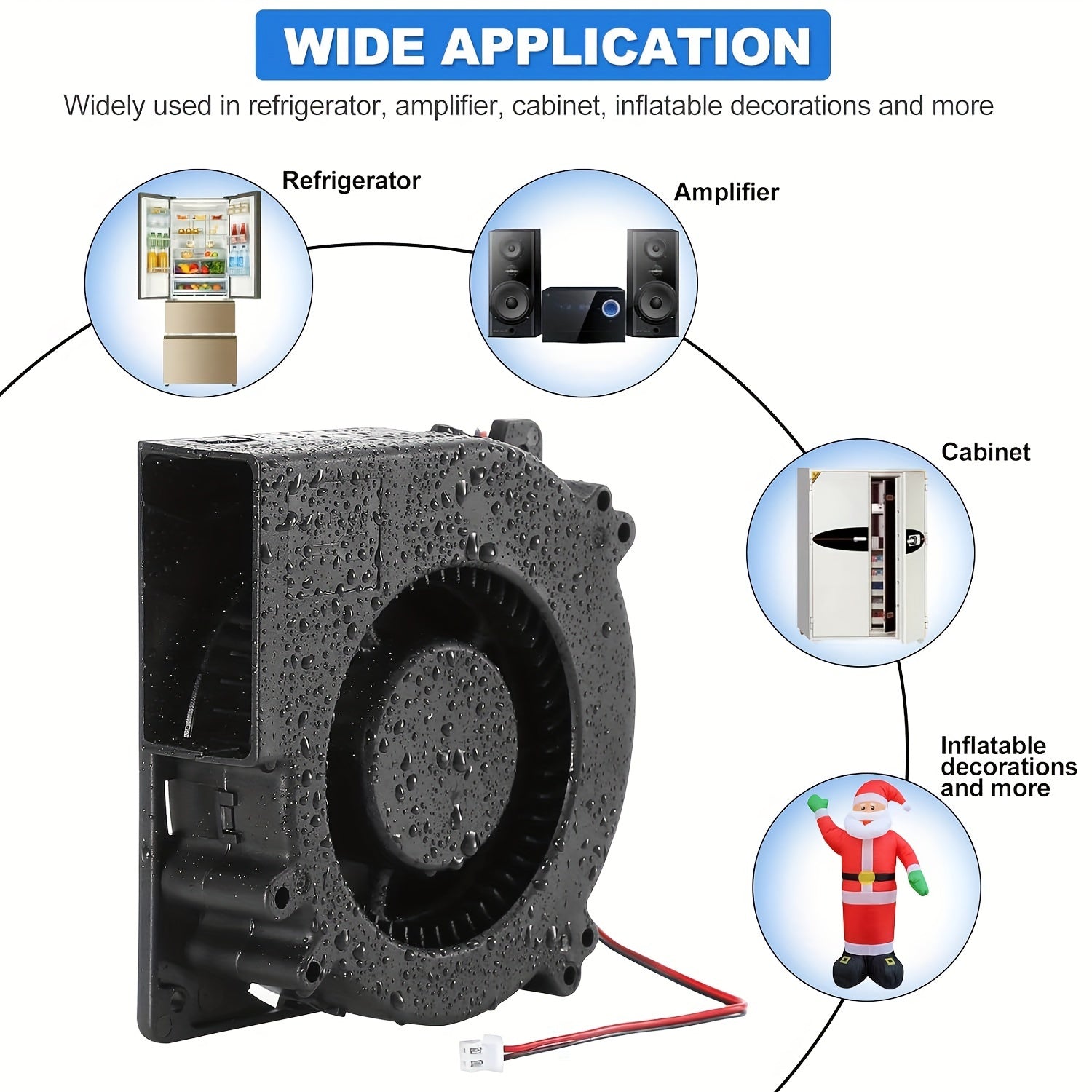 CLLICE USB sovutish ventilyatori PC uchun - 120x120x32mm, shovqinsiz ishlash, kompyuter korpasi va CPU issiqlik chiqarish uchun ideal.