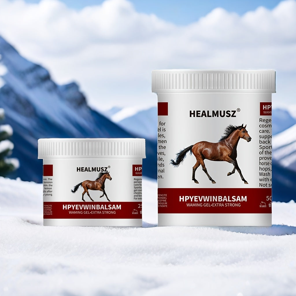 Horse Muscle Relief Gel 16.9oz Warming Massage Chestnut Gel with Salicylic Acid and Natural Extracts