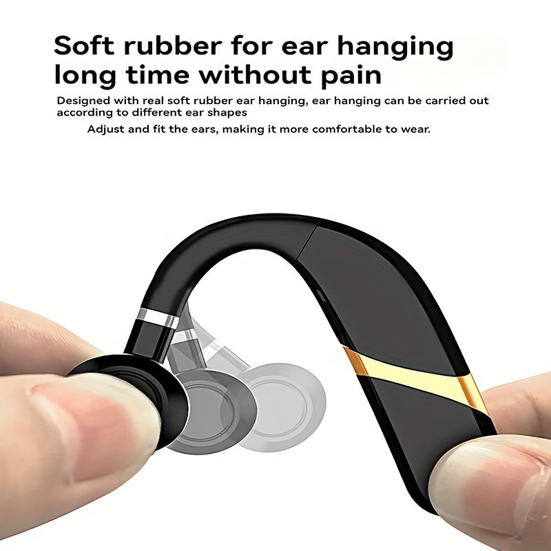 Auriculares inalámbricos con micrófono cancelación de ruido carga tipo-C para llamadas