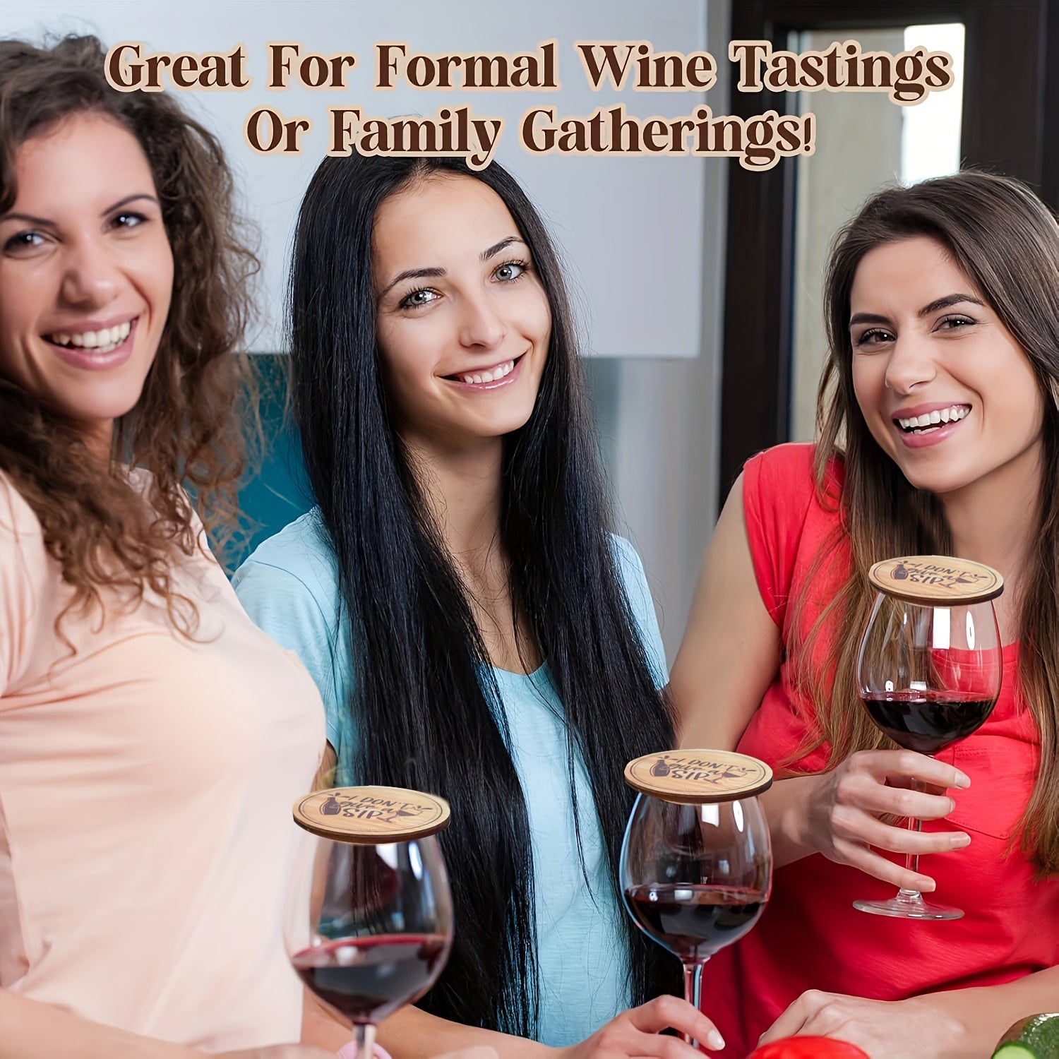 Set of 8 Bamboo Wine Glass Covers Bug Protection Party Accessories No Electricity Needed