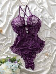 Women's Purple Bodysuit with Flattering Fit and Comfortable Fabric