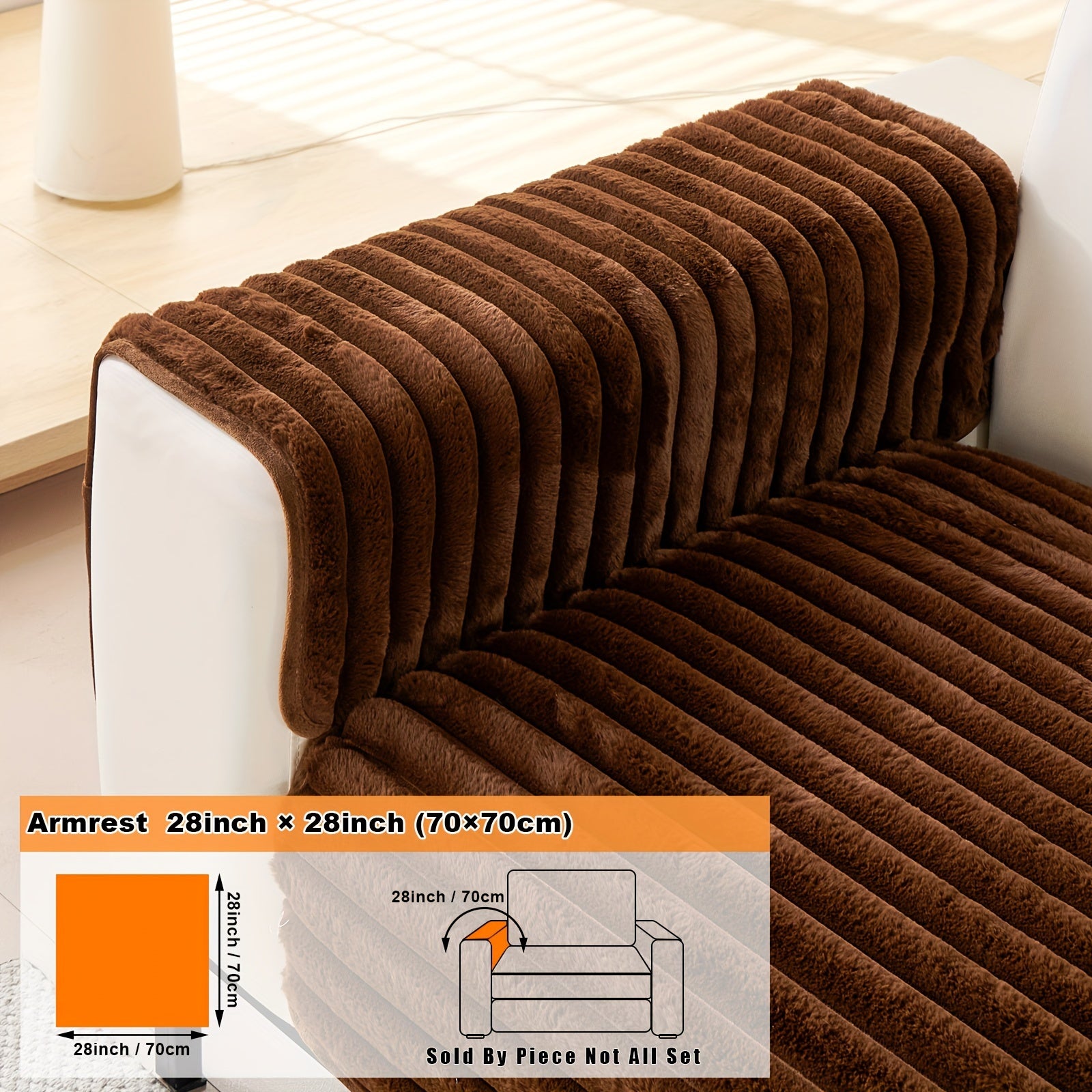 Barcha turdagi divanlar uchun mo'ljallangan, sun'iy quyon junidan tayyorlangan zamonaviy plush divan qoplamasi, mushuk va it egalari uchun iliqlik va himoya ta'minlaydi.