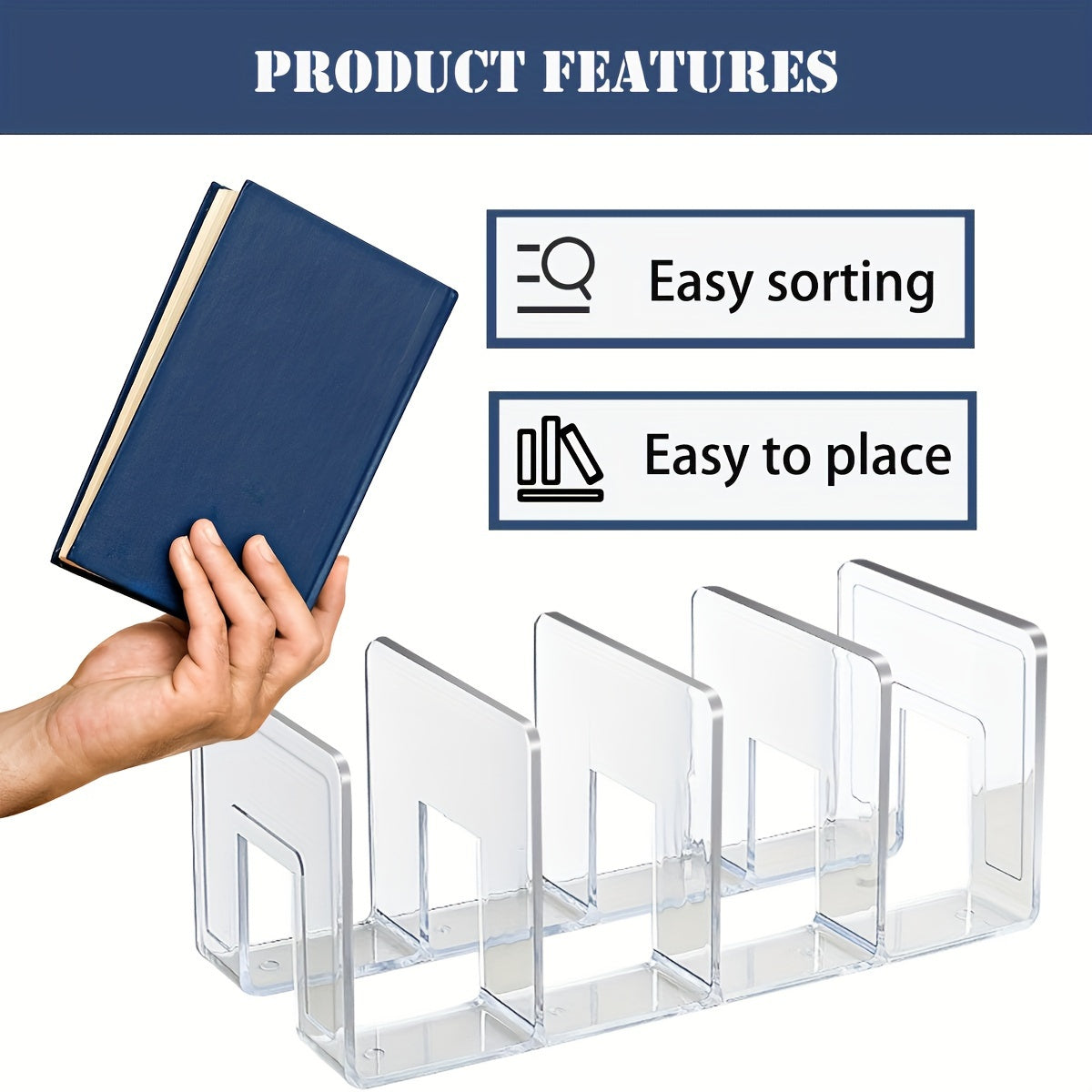 Acrylic Clear Storage Rack Set for Organizing Bags Clothes and More 4 Pieces