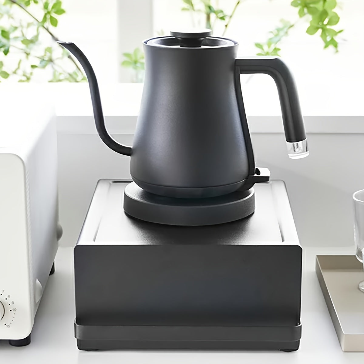 Metal Kitchen Organizer With Drawer for Coffee Machines and Tea Bags