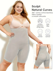 Women's Seamless High-Waisted Shapewear Shorts Tummy Control Butt Lift Yoga Fitness
