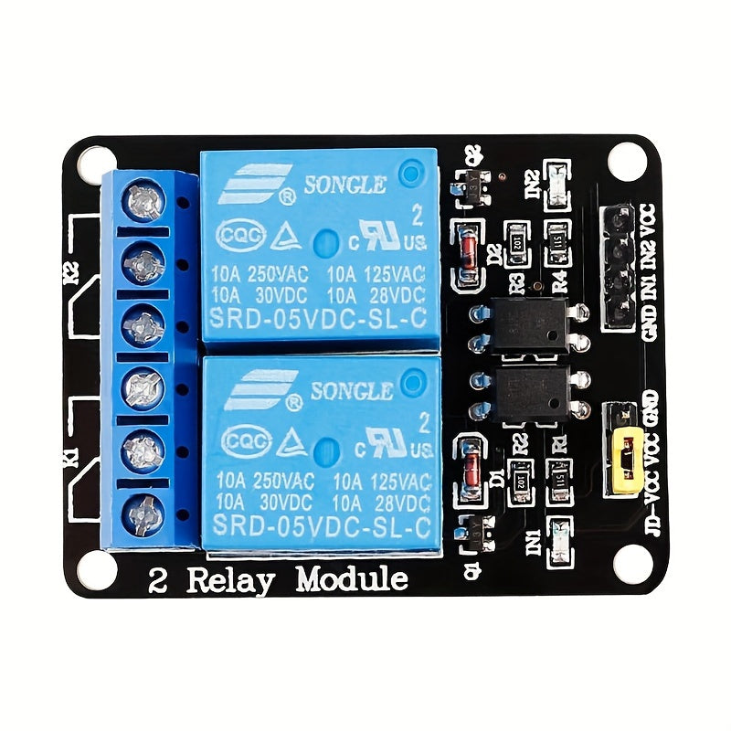 4-Piece 5V 2-Channel Relay Module for Arduino Raspberry Pi Low Level Trigger