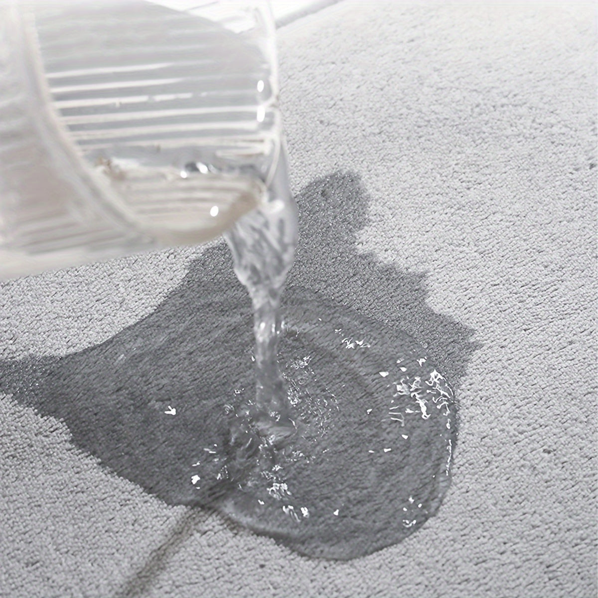 Alfombra de baño de franela altamente absorbente antideslizante para cocina, baño y puerta