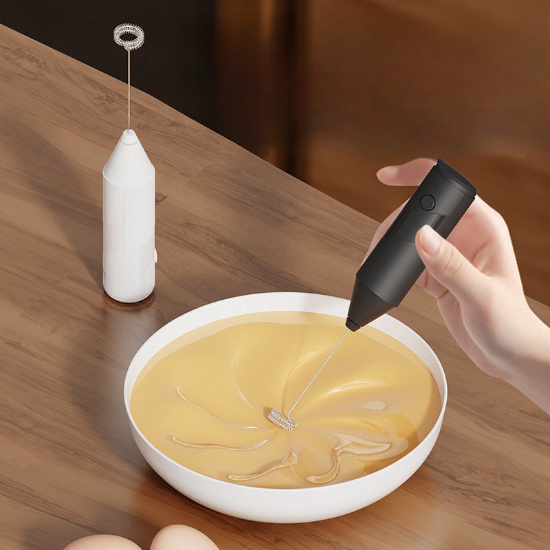 Ручной взбиватель для молока для кофе латте капучино, работающий на батарейках, компактный кухонный гаджет