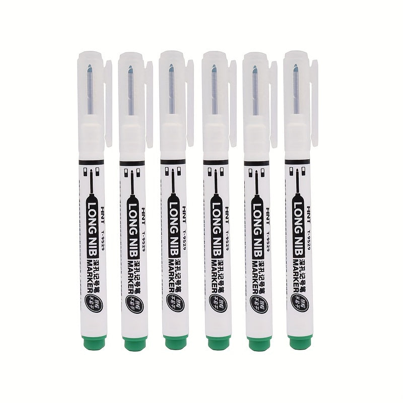 Set de 6 marcadores de punto medio resistentes al agua para madera, metal, cerámica