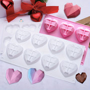 Silicone Baking Mold for 3D Diamond Heart-Shaped Desserts Cake Mousse Candy