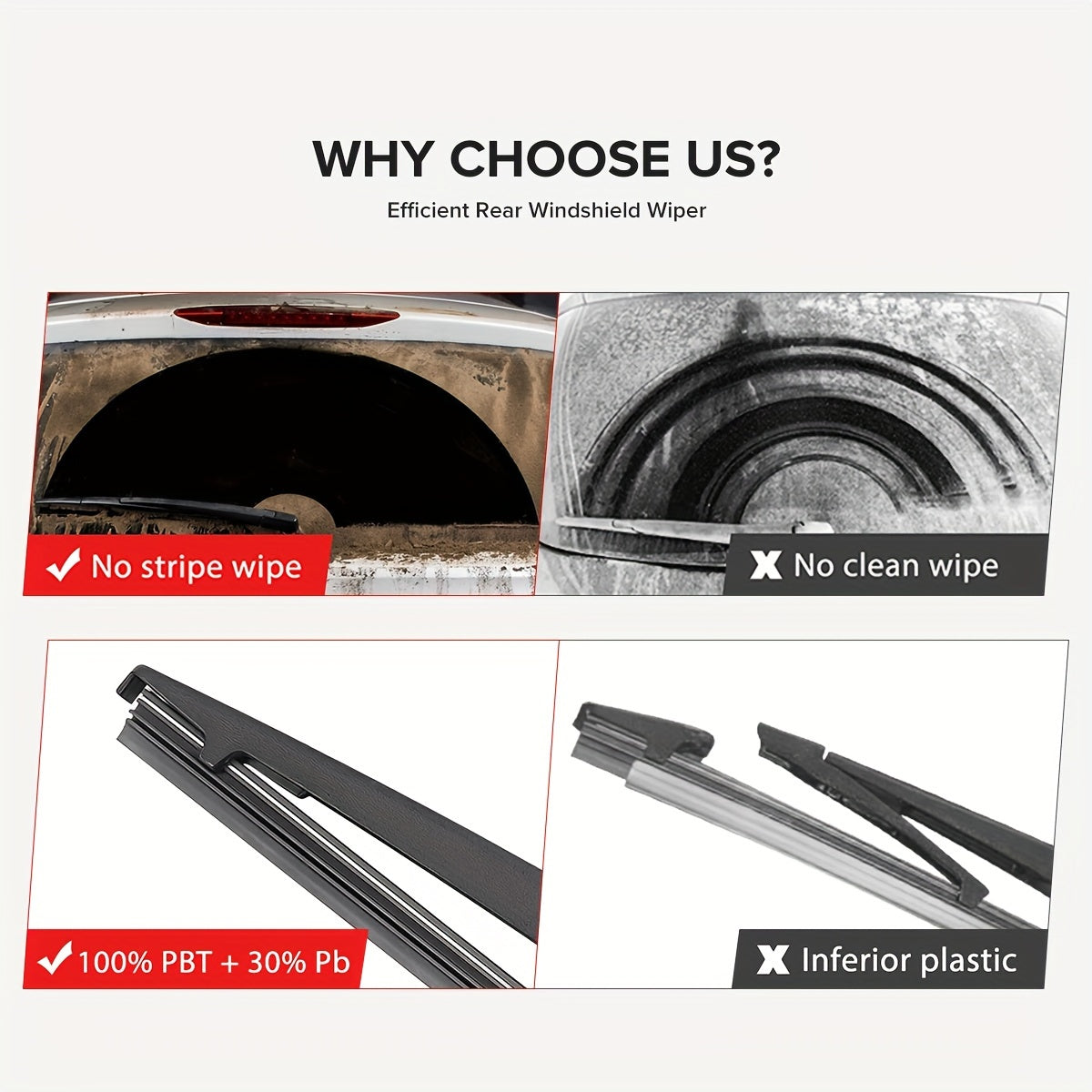 Rear Wiper Blade 27.94cm for Kia Rio MK3 Windshield Window Replacement