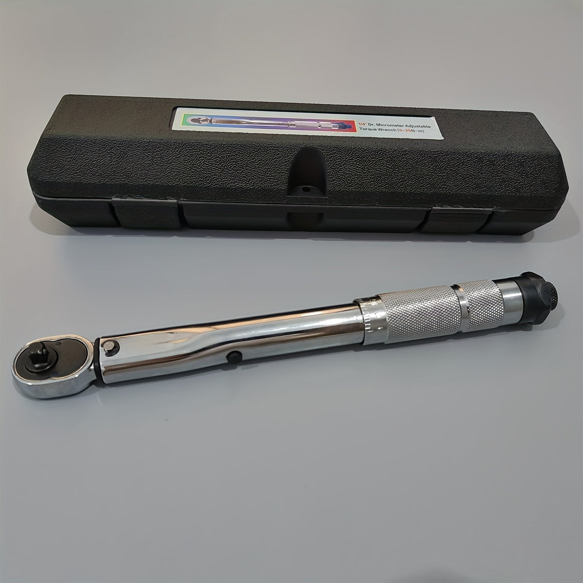 Automobile Torque Wrench Set with Adjustable Drive Sizes 1/4 3/8 1/2 Inch