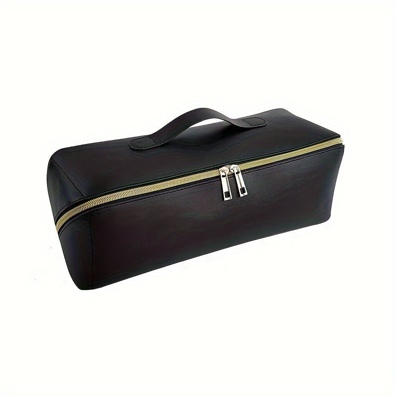 Travel Hair Dryer and Styling Tool Storage Bag Hypoallergenic PU Compact Organizer