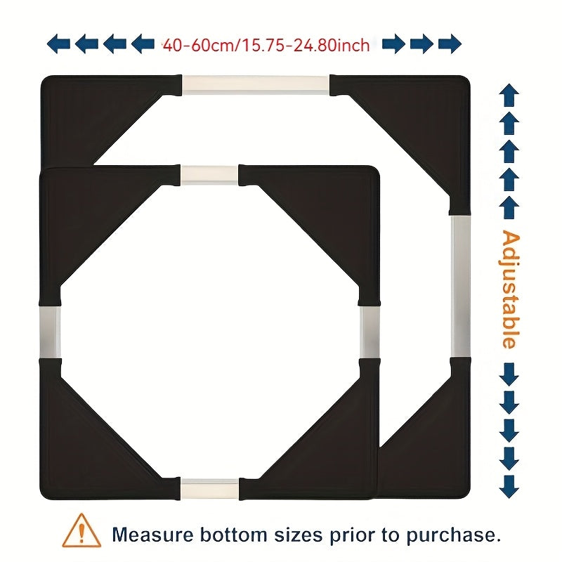 Universal Adjustable Appliance Dolly with Telescopic Support Stand Rubber Wheels Non-Slip Moving Base