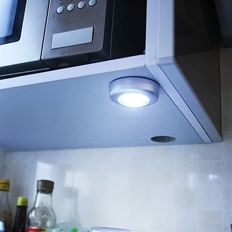Smart LED Touch Sensor Night Light Cordless Battery-Powered Stick-On Cabinet Light for Kitchen Bathroom Bedroom