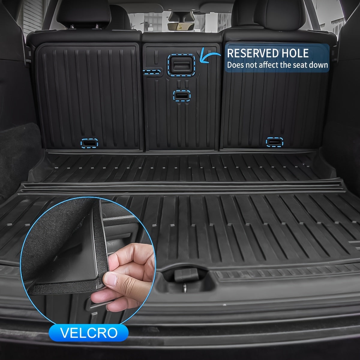 Model Y 2021-2024 uchun avtomobil bagaj matosi orqa yukxalta himoyachisi, sirpanmaydigan