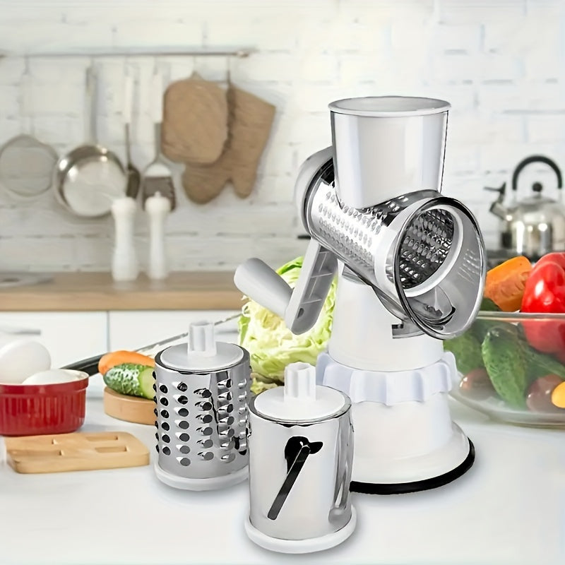 Multifunctional Fruit and Vegetable Cutter Set with Container and Cheese Grater