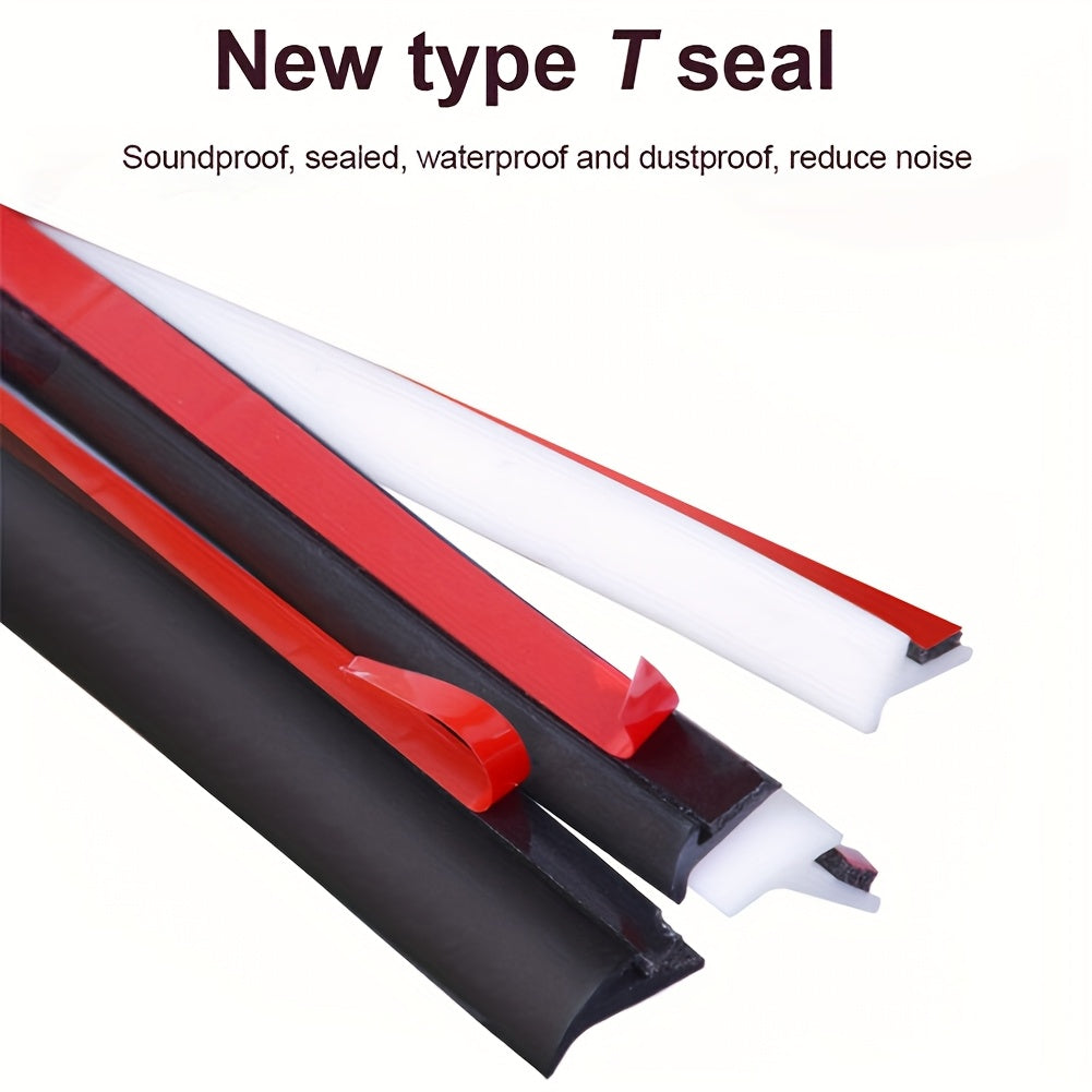 Car Rubber Seal Strip 5m EPDM Weatherproof Shockproof Dustproof Black Red