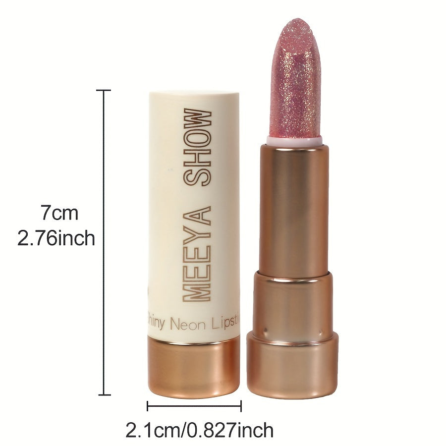 Brillo de labios perlado rosa para mujeres, brillo con purpurina para fiestas