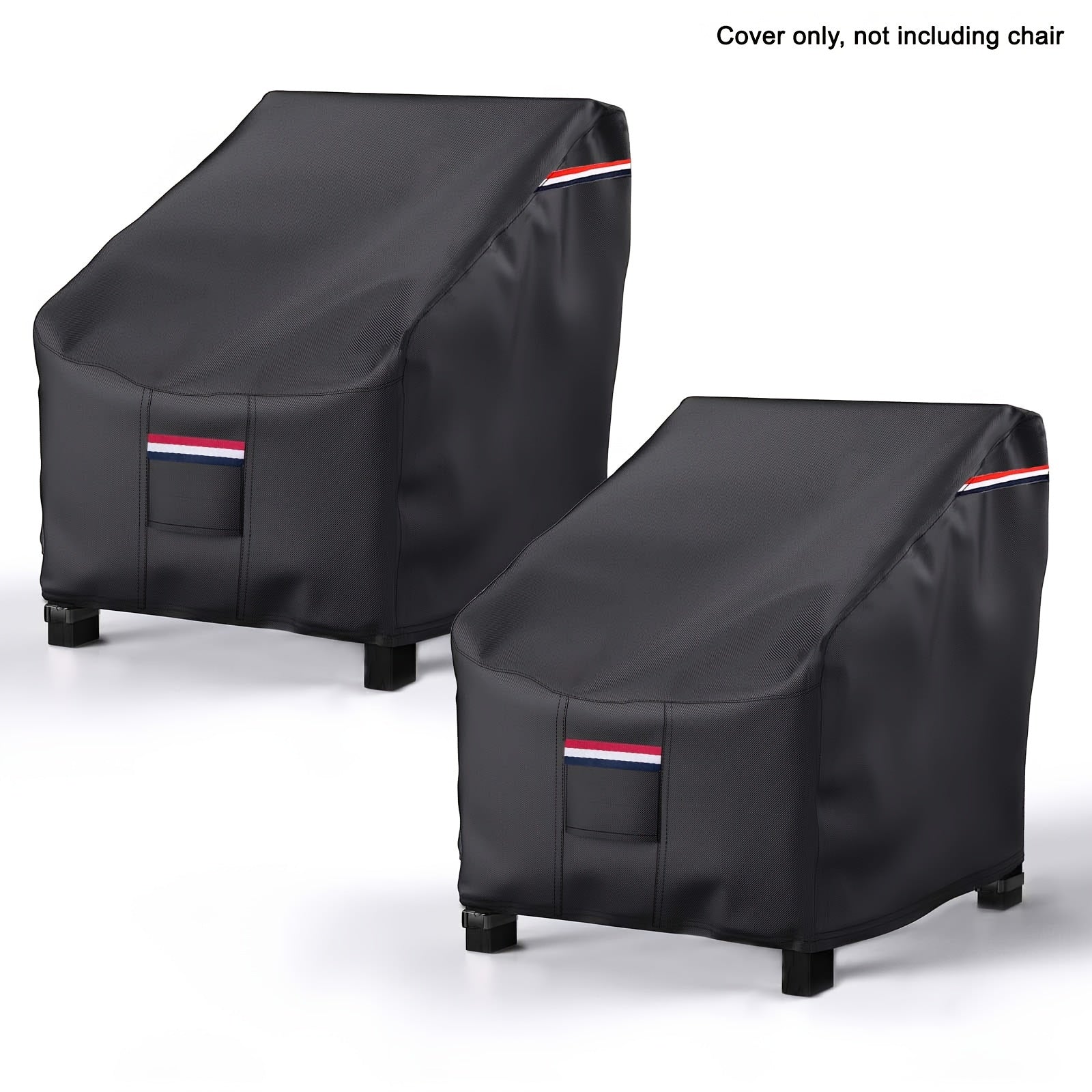 Heavy Duty Outdoor Patio Adirondack Chair Cover Black 32x34x36 Inches Waterproof Dustproof