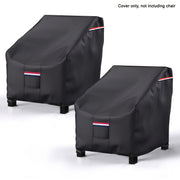Heavy Duty Outdoor Patio Adirondack Chair Cover Black 32x34x36 Inches Waterproof Dustproof